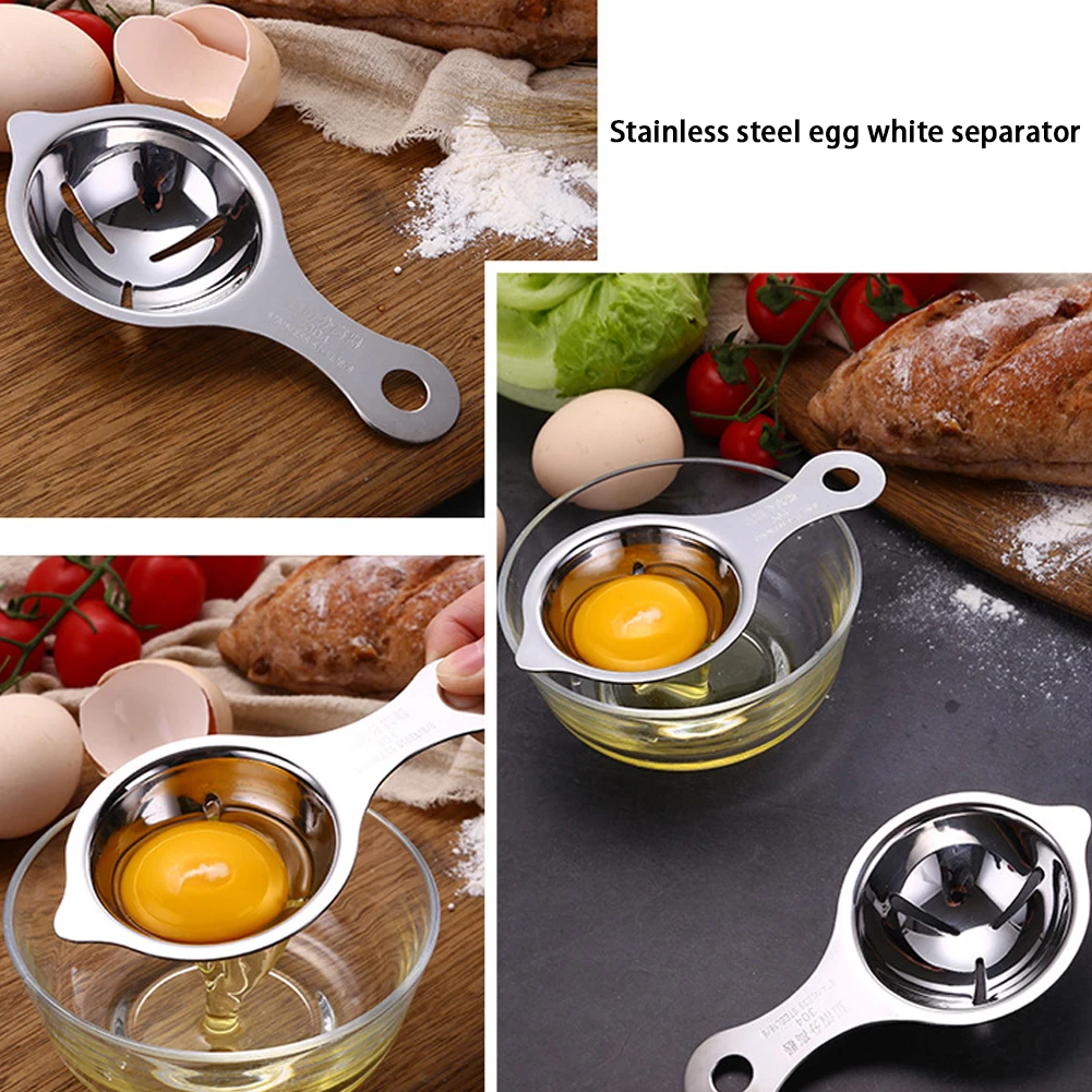 Egg White Yolk Separator Stainless Steel Filter Cooking Tools Convenient Strainer Portable Kitchen Accessories | Дом и сад