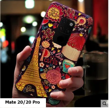 Чехол Xiaomi Mi 8 Lite силиконовый 3D мягкий рельеф ТПУ окрашенный чехол для телефона
