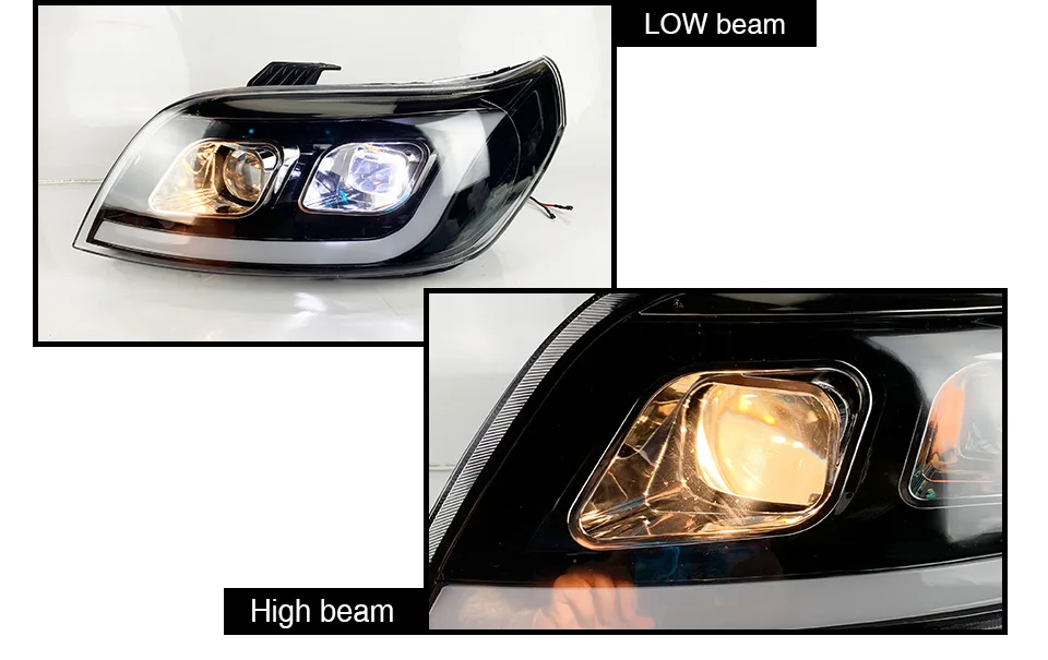 AKD Тюнинг автомобилей фары Chevy LOVA AVEO 2004- светодиодные фары DRL ходовые огни биксеноновые фары Противотуманные фары ближнего света