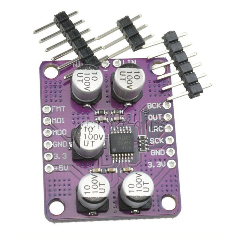 24Bit усилитель Pcm1808 аудио стерео Adc одноконечный аналоговый плеер декодер плата