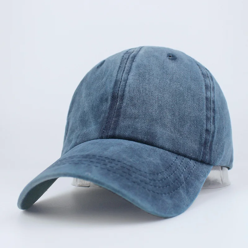 Navy Мыть хлопок бейсбольная кепка Bone Snapback женские юбки насыщенных цветов Для мужчин папа Кепки s унисекс высокое качество в стиле хип-хоп шляпы водителя грузовика - Цвет: Navy