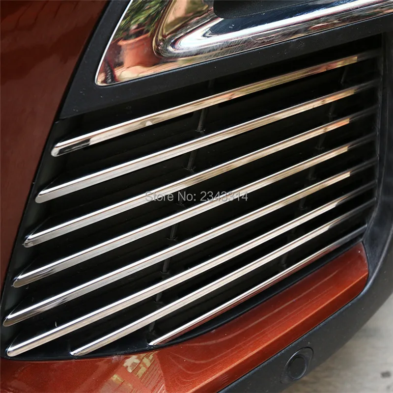 Накладка на переднюю и нижнюю противотуманную фару из нержавеющей стали для 2017