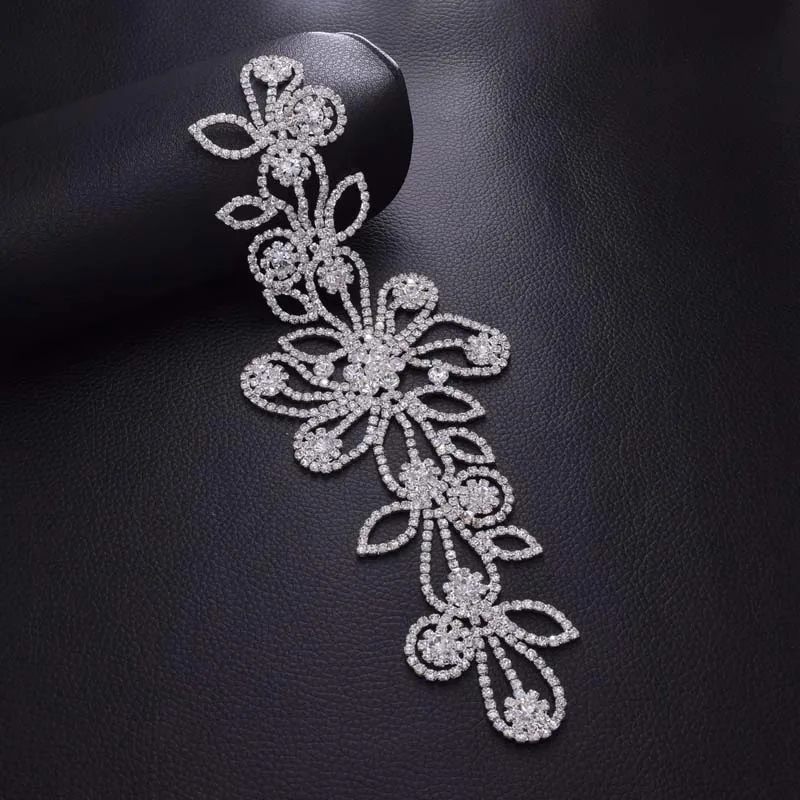 2 шт. декоративная аппликация для свадебных платьев|patches appliques|rhinestone patchapplique trim |
