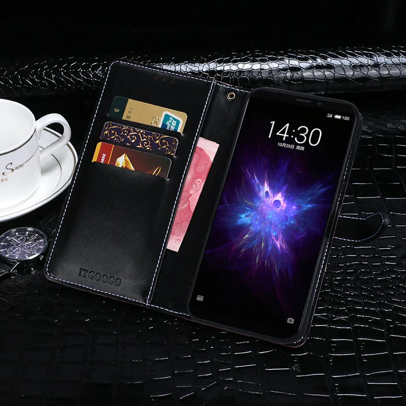 Чехол для Meizu Note 8 Роскошный кожаный флип чехол M822Q защитный телефона задняя