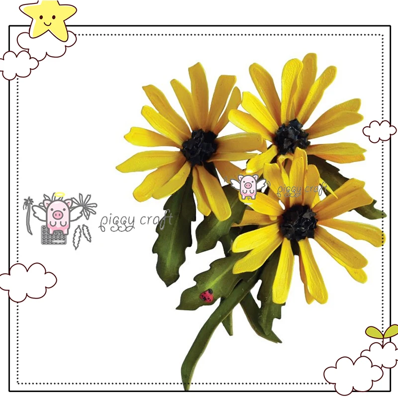 

Mmao Crafts Metal Steel Cutting Dies Long flowers Stencil For DIY Scrapbooking Paper/photo Cards Embossing Dies