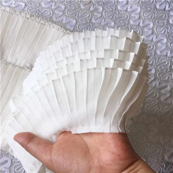 3 размера, белые, черные, 3D эластичные складки, шифон, кружево, лента, оборки, отделка, шторы, воротник, юбка, сплайсинг, сделай сам, швейные гипюровые принадлежности