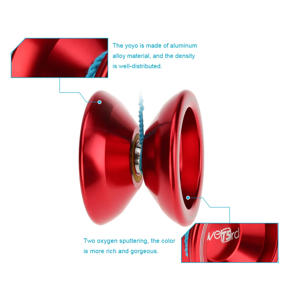 Профессиональный волшебный йо-йо T5 из алюминиевого сплава металлический 8