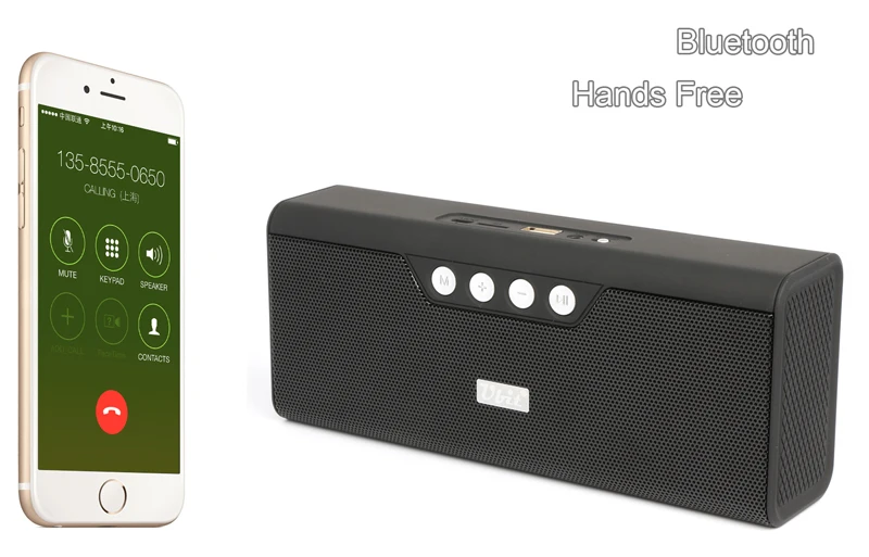 Ubit 5 Вт * 2 рога Bluetooth динамик B23 портативный радио s беспроводной аудио MP3 с внешним