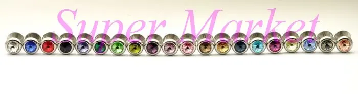 Popular Earring Stud Nail Satellite Stone 8mm 24 colors 16G ball Free Shipping Promotional Gift | Украшения и аксессуары
