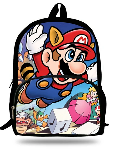 ME7 Аниме 16 дюймов Mochila супер рюкзак Марио Дети для подростков мультфильм девочка сумки детские школьные сумки Супер Марио принт От 7 до 13 лет - Цвет: ME7