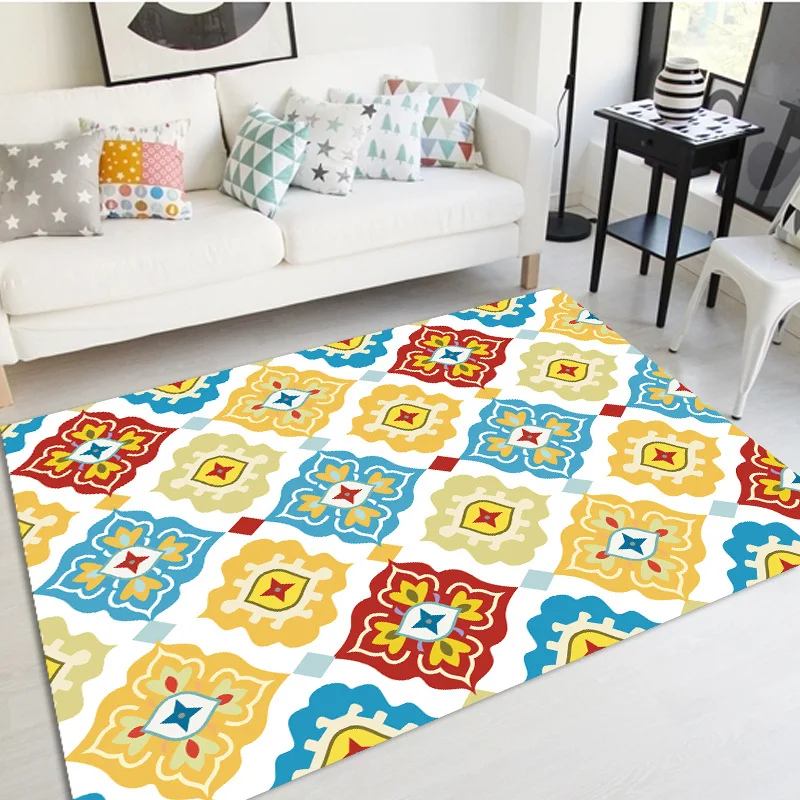 Коврики с принтом Нескользящие напольные коврики для гостиной спальни кровати