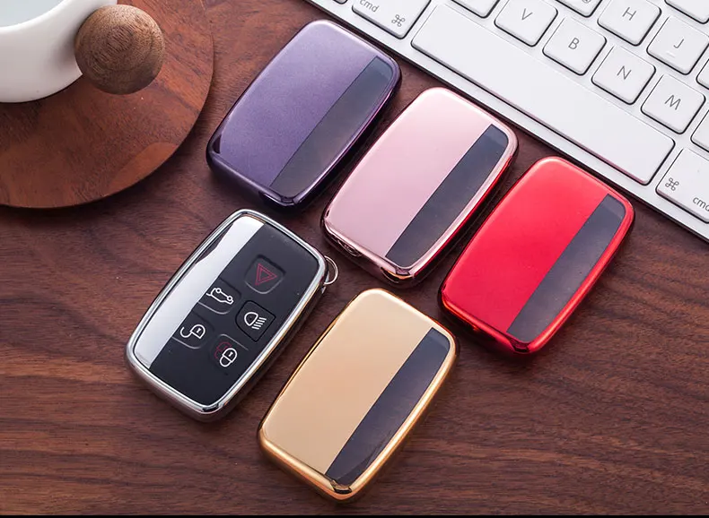 Золотой защитный ТПУ чехол для ключей Range Rover Discovery Defender LR4|Футляр автомобильного