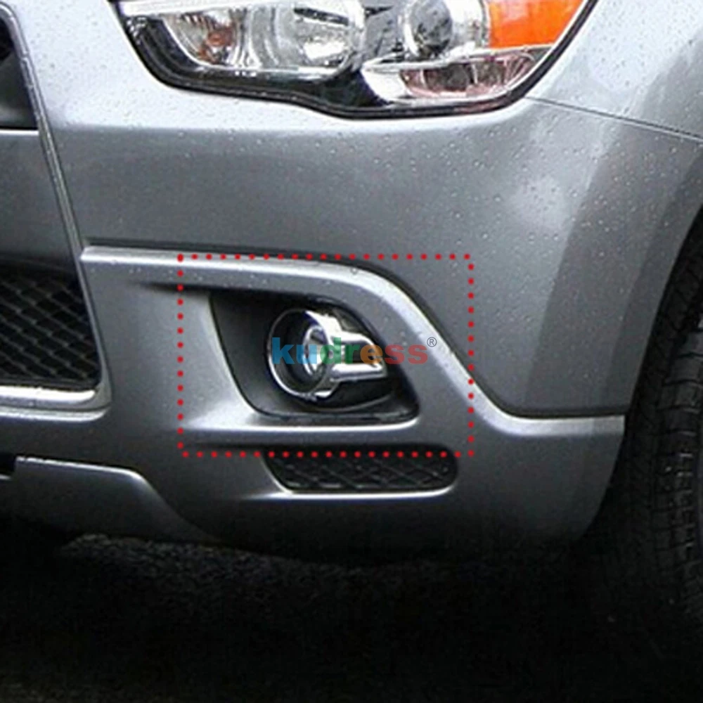 Для Mitsubishi ASX 2010 2011 2012 ABS Хромированная передняя противотуманная фара, крышка для век, отделка автозапчастей, аксессуары для литья