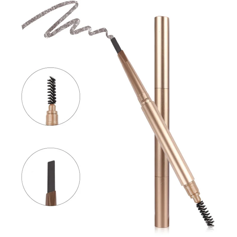 3 pcs/lot 5 Colors Eyebrow Pencil Waterproof natural Black Grey Automatic Pen Long-lasting Soft And Smooth with Brushes | Красота и