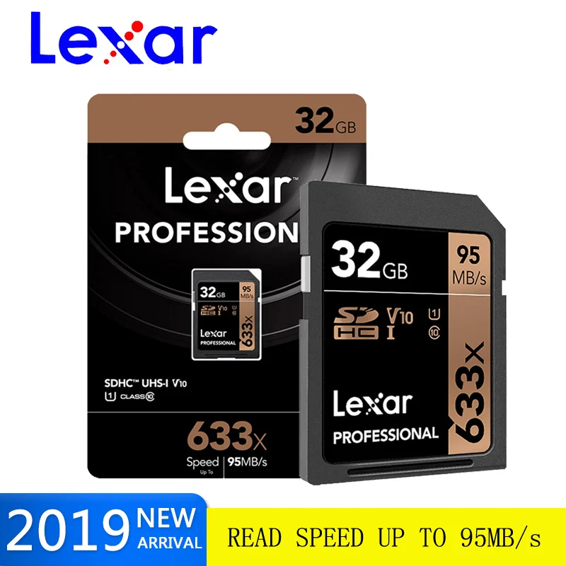Оригинальная sd карта Lexar 633x32G 256 Гб памяти 512 ГБ UHS I флеш 128 16 Высокая скорость до