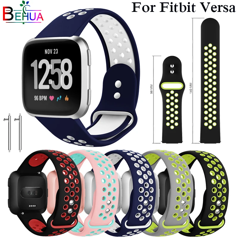 Спортивный ремешок для Fitbit часы Versa замена силиконовый спортивный на запястье