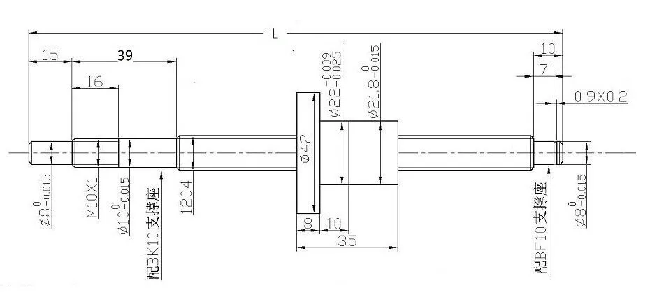 SFU1204 650 мм 700 мм 800 мм 900 мм 1000 мм шариковый винт C7 с торцевой обработкой ЧПУ части RM1204