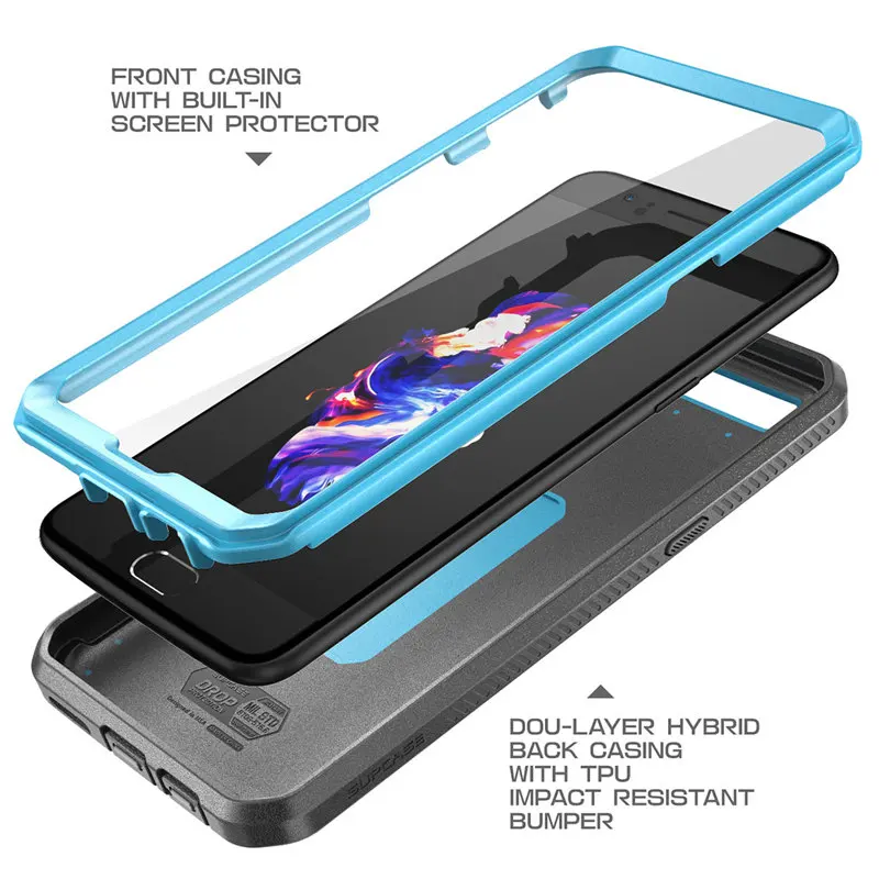 SUPCASE для OnePlus 5 Чехол &quotUB Pro полноразмерная прочная кобура Защитная крышка со
