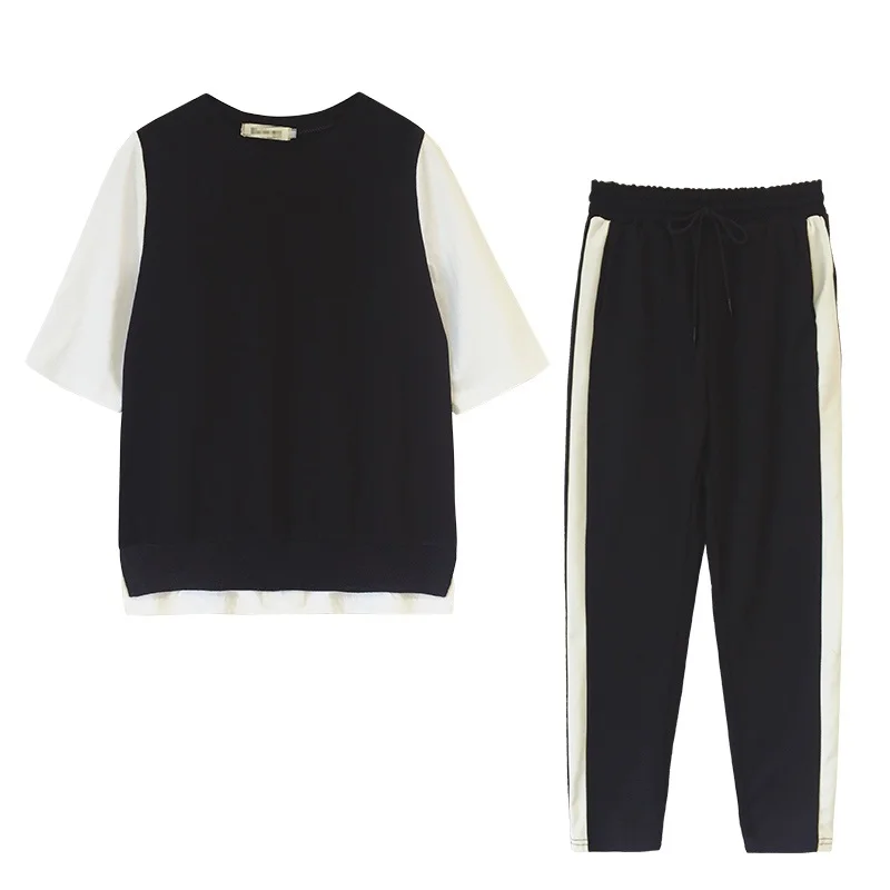 Женский спортивный костюм повседневный комплект из двух предметов лето весна