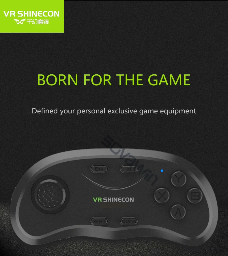 Shinecon Universal VR Controller Wireless Bluetooth Remote Joystick Gamepad Music Selfie 3D Games for IOS Android PC TV