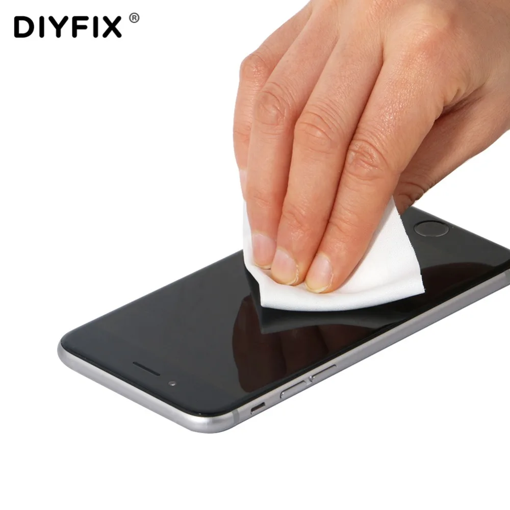 Инструмент Для Чистки ЖК экрана телефона DIYFIX 140 ткань без пыли 9x9 см мягкая