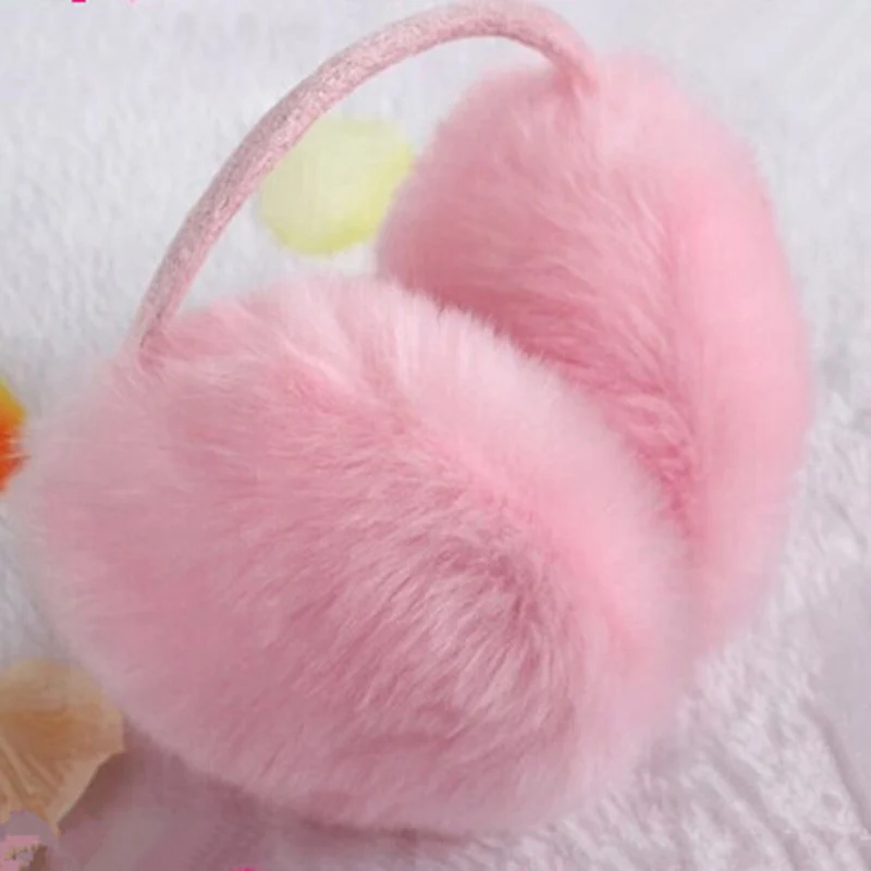 Женские зимние теплые наушники высокого качества с кроличьим искусственным