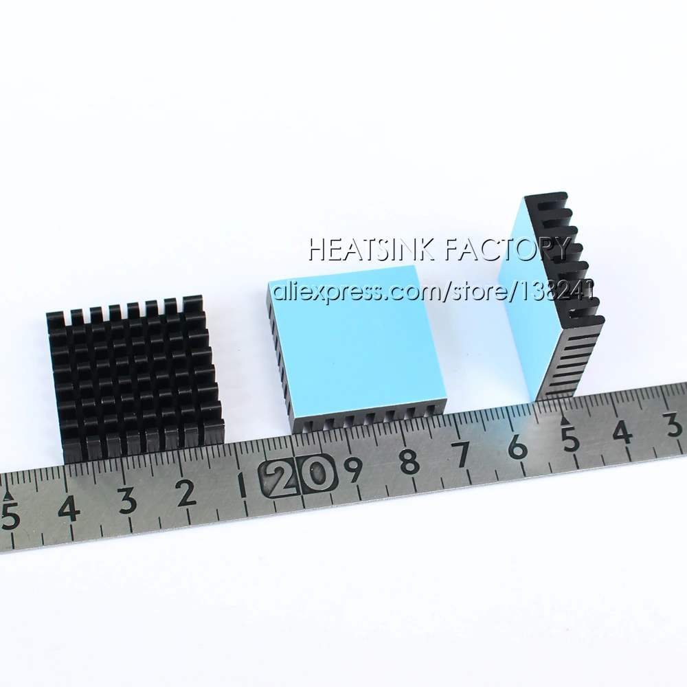 28x28x8mm White / Silver Black Gold Aluminum Heat Sink Cooler With Thermal Double Sided Pad Dissipation Radiator | Компьютеры и офис