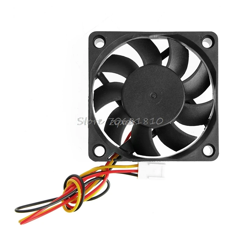 DC 12V 3-контактный 60x60x15 мм PC компьютер CPU система рукав-подшипник вентилятор