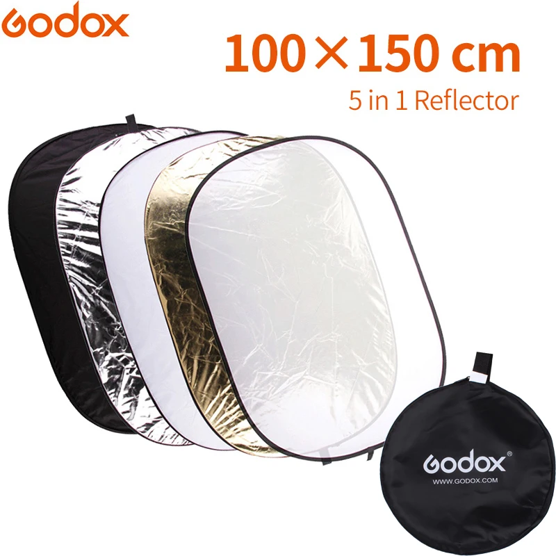 Godox 39 &quot* 59&quot 100x150 см 5 в 1 портативный складной свет овальной фотографии/Фото