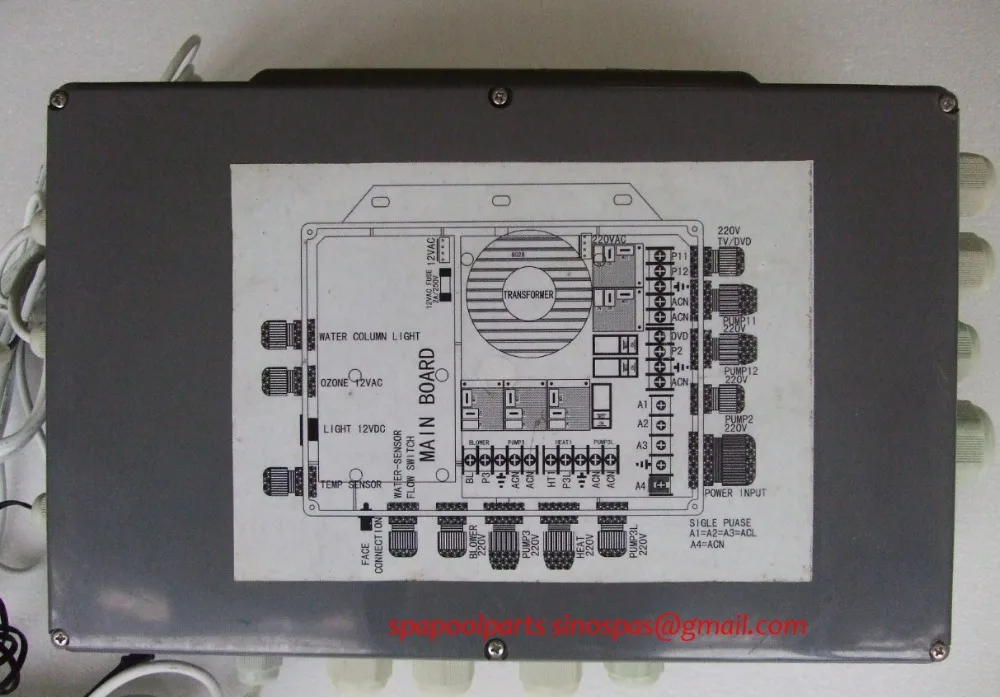 Комплект роскошного спа контроллера блок питания и контроллер горячей ванны