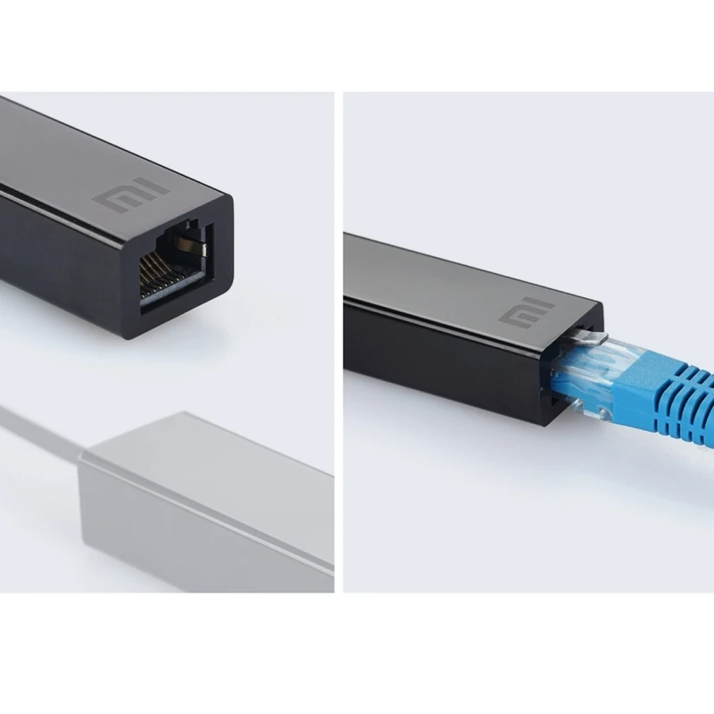 Оригинальный Xiaomi USB 2 0 адаптер Ethernet 10 Мбит/с/100 Мбит/с мегабит RJ45 сетевой для ТВ