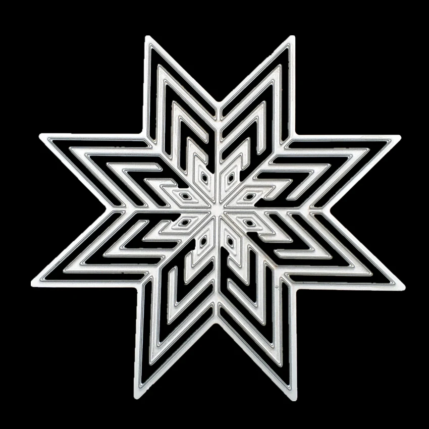 Восьмиугольная Magic Star Скрапбукинг Soldes резки металла умирает для самодельная