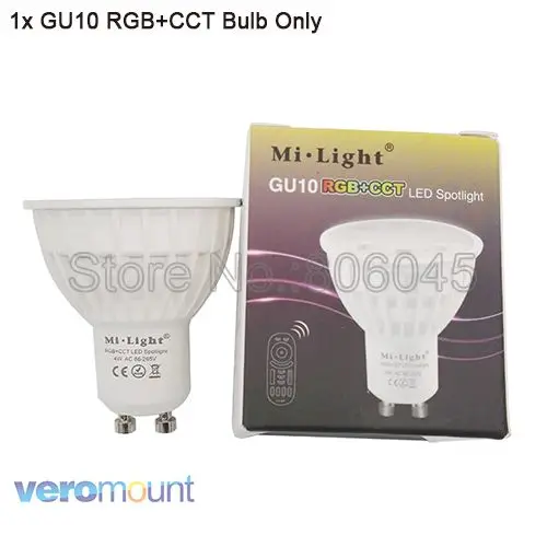 FUT105 MiLight GU10 4W RGB+ CCT Светодиодный прожектор FUT103 110V 220V полноцветный пульт дистанционного управления смарт-лампа WiFi Совместимость 4-зоны дистанционного управления - Испускаемый цвет: FUT105