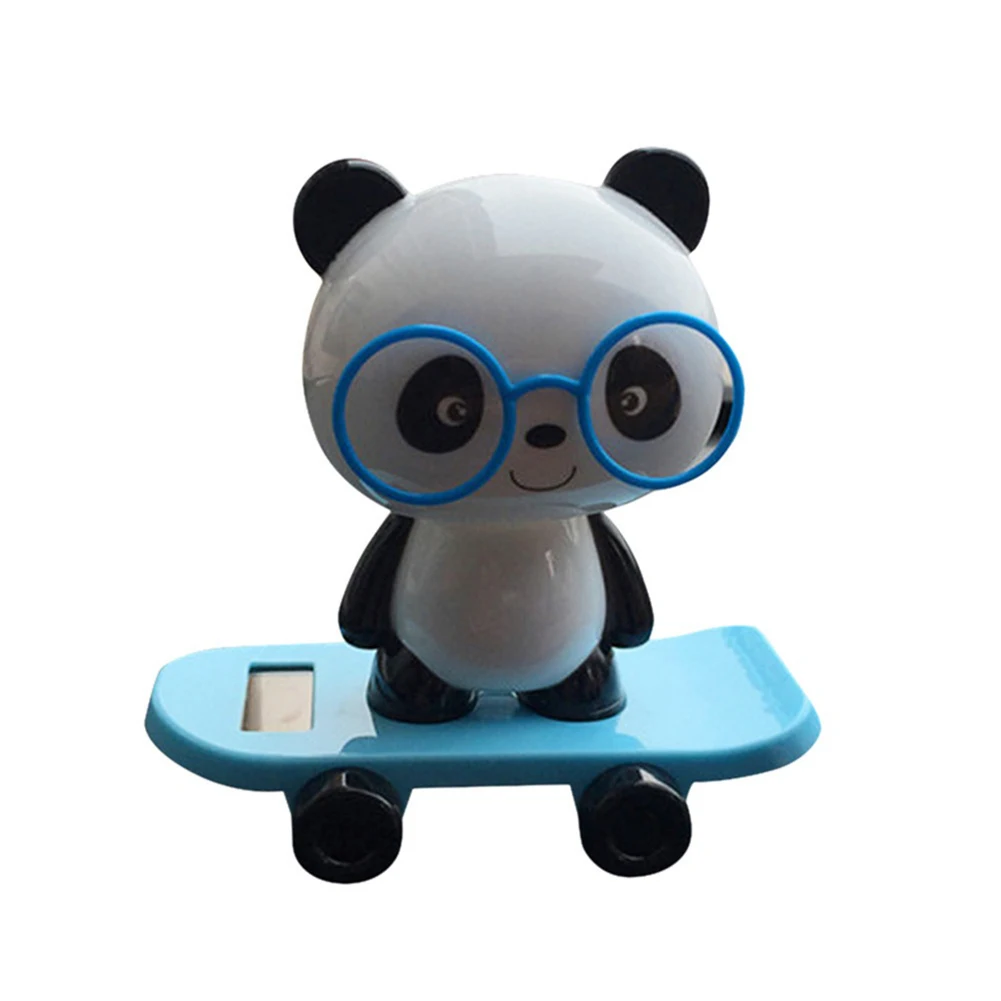 Cute Solar Powered Car Dashboard Home lastic Desk Decor Dancing Panda Swinging under the sunlight or light Toy Gift home decor | Дом и сад