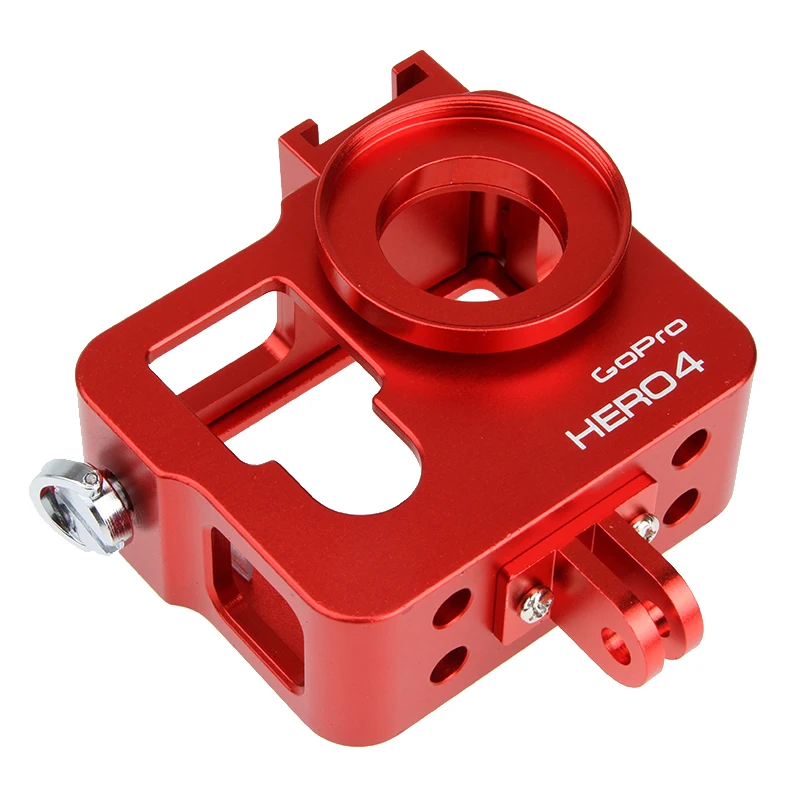 Чехол с алюминиевым корпусом защитная рамка для GoPro Hero 4/3 + камера и УФ-фильтр Go Pro