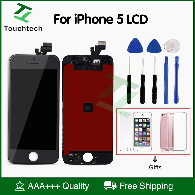 1 шт. высокое качество дисплей Ecran iPhone 5 ЖК экран полный дигитайзер сборка замена AAA