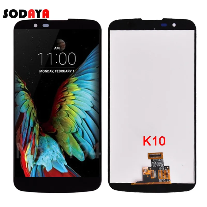 Полный ЖК-дисплей для LG K10 K410 K420 с кодирующий преобразователь сенсорного экрана в