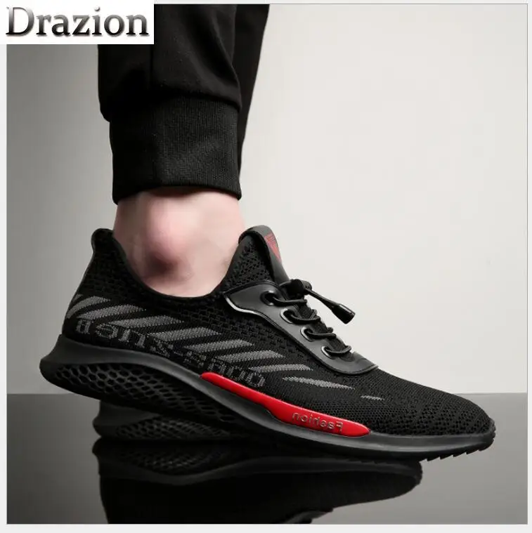 Sports style casual shoes men's new fashion flying woven mesh trend wild | Обувь