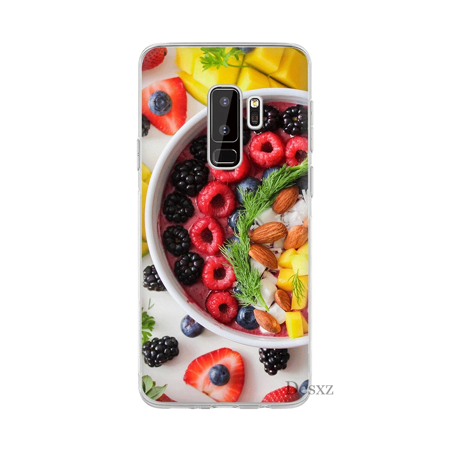 Еда фотография чехол для Samsung M10 M20 M30 M40 S6 S7 Edge S8 S9 S10 Plus S10e Note 8 9 10 крышка милый