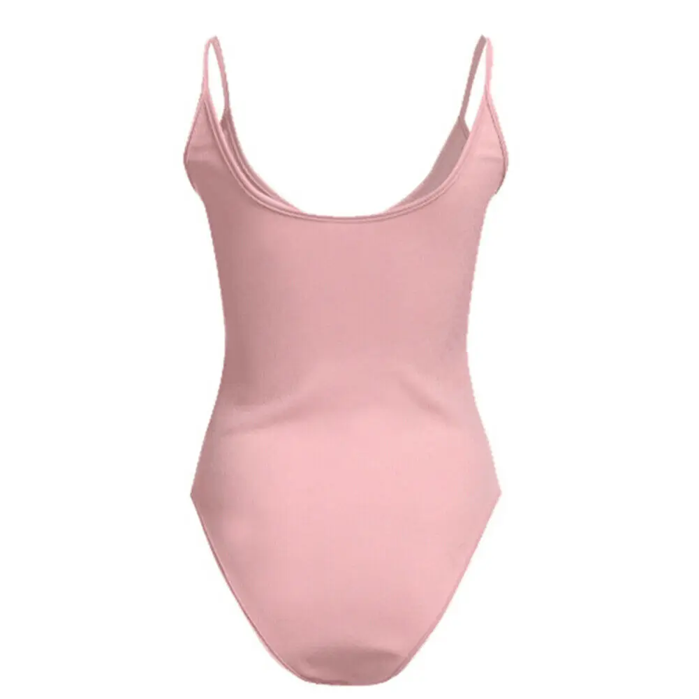 Женское облегающее боди сексуальный комбинезон без рукавов трико одежда для