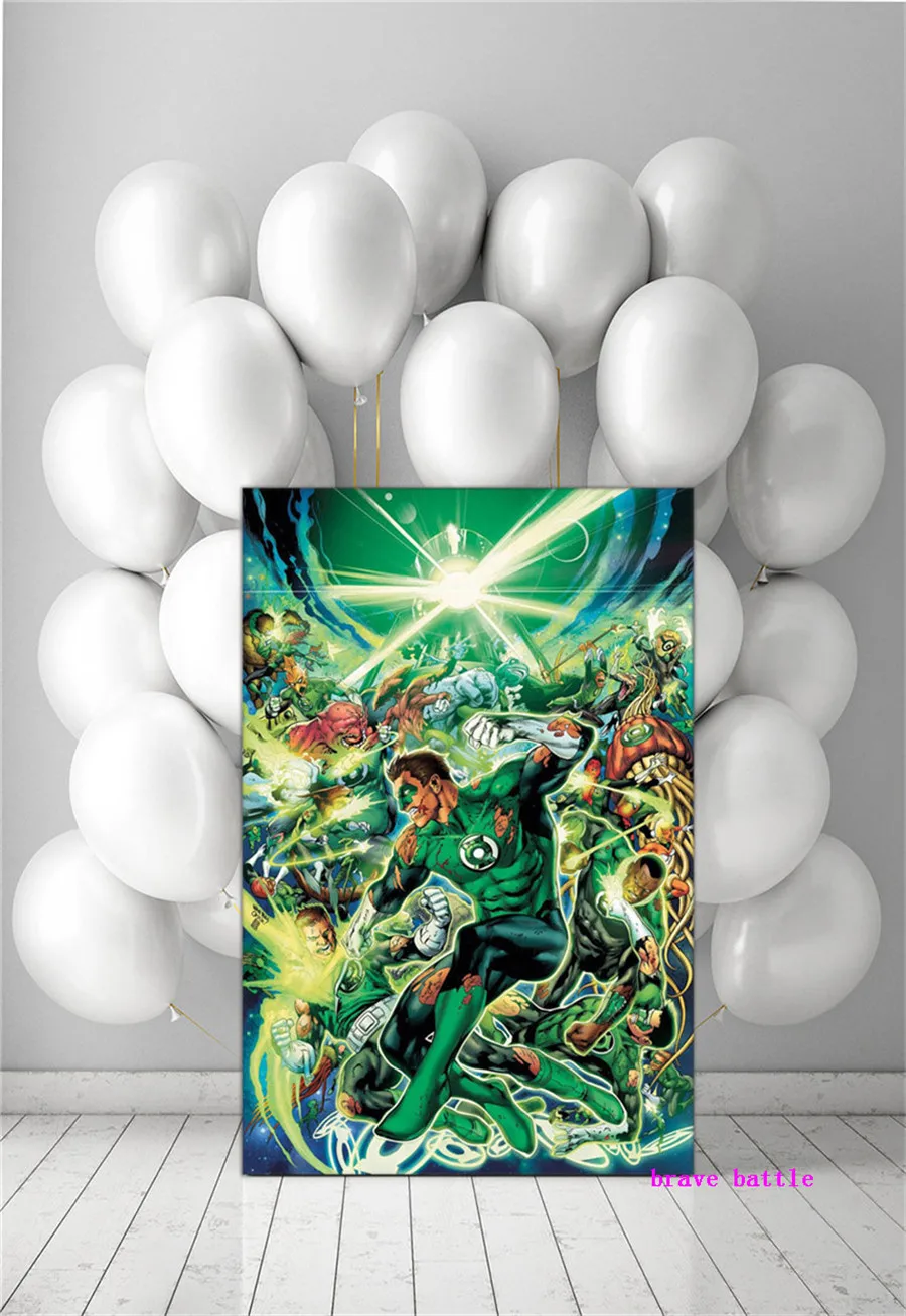 Комический Зеленый Фонарь DC Vs Marvels 1 панель украшение на стену живопись маслом