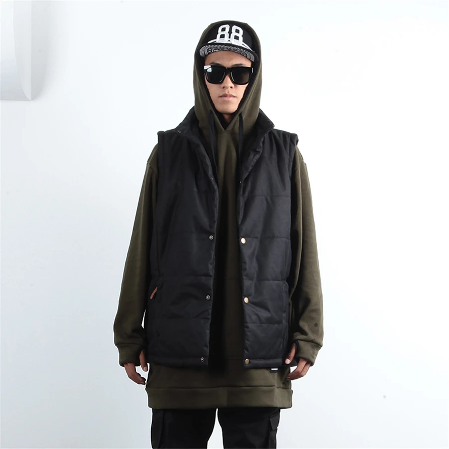 Мужской и женский жилет зимняя куртка без рукавов из мягкого материала уличная