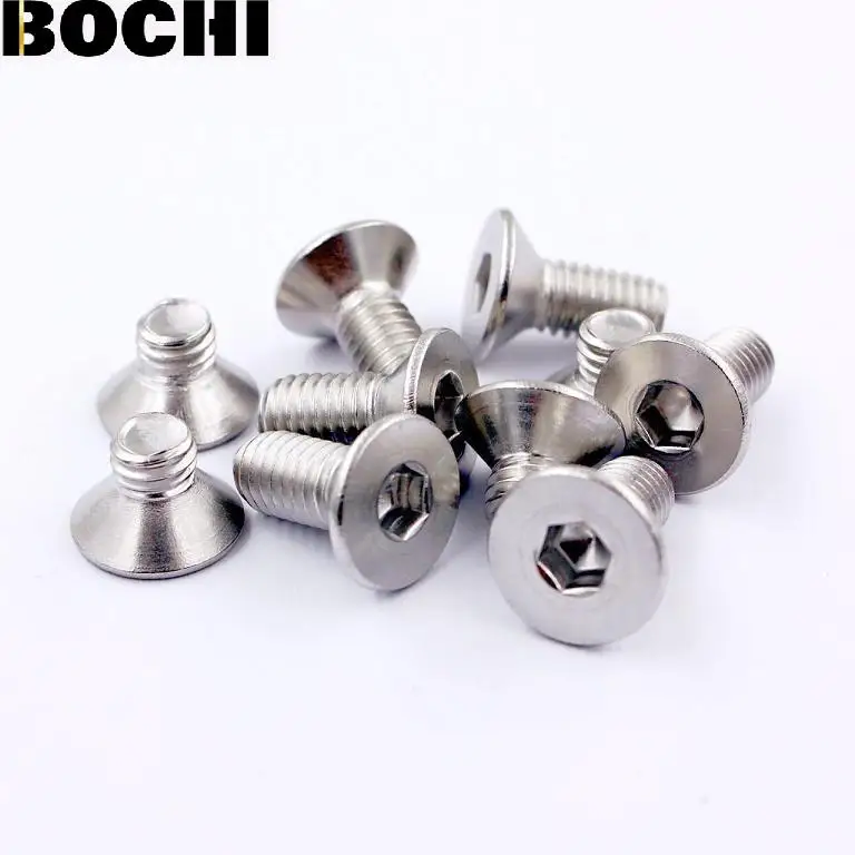 50 шт. M3 * 4-M3*60 мм DIN7991 GB70.3 ISO10642 JISB1194 304 нержавеющая сталь шестигранные потайные