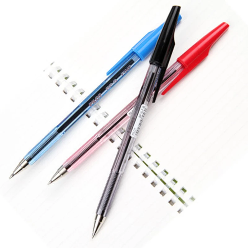 PILOT Baile шариковая ручка Студенческая офисная дятел BP-S-F цветная масляная ручка 0,7 мм прозрачный стержень