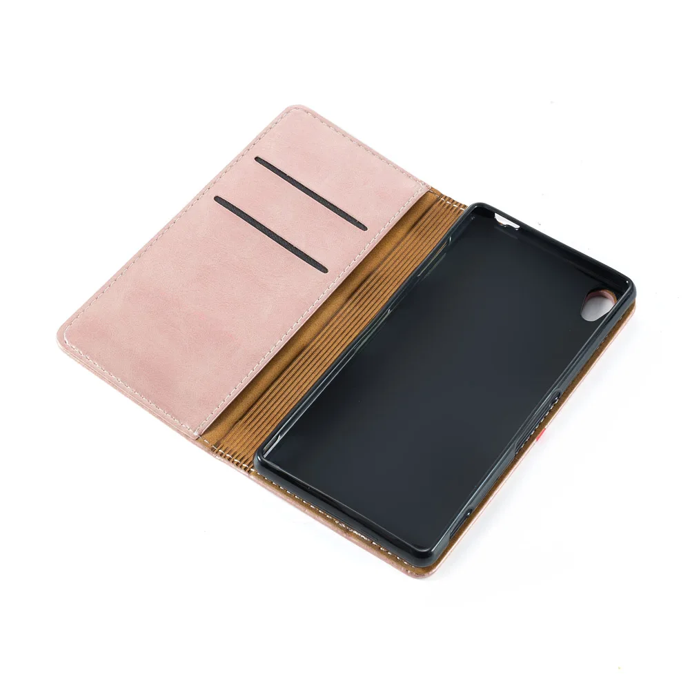 Чехол-книжка из ПУ кожи для Sony Xperia Z5 Premium XA 1 чехол с откидной крышкой X деловой ТПУ