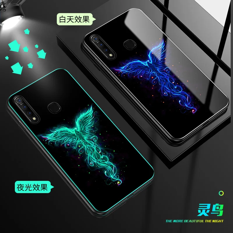style 04 ДЛЯ vivo Z5X чехол Роскошный светящийся жесткий закаленное стекло защитный чехол на заднюю панель для vivo z5x Z5 X vivo z5x полное покрытие оболочки - Цвет: style 04