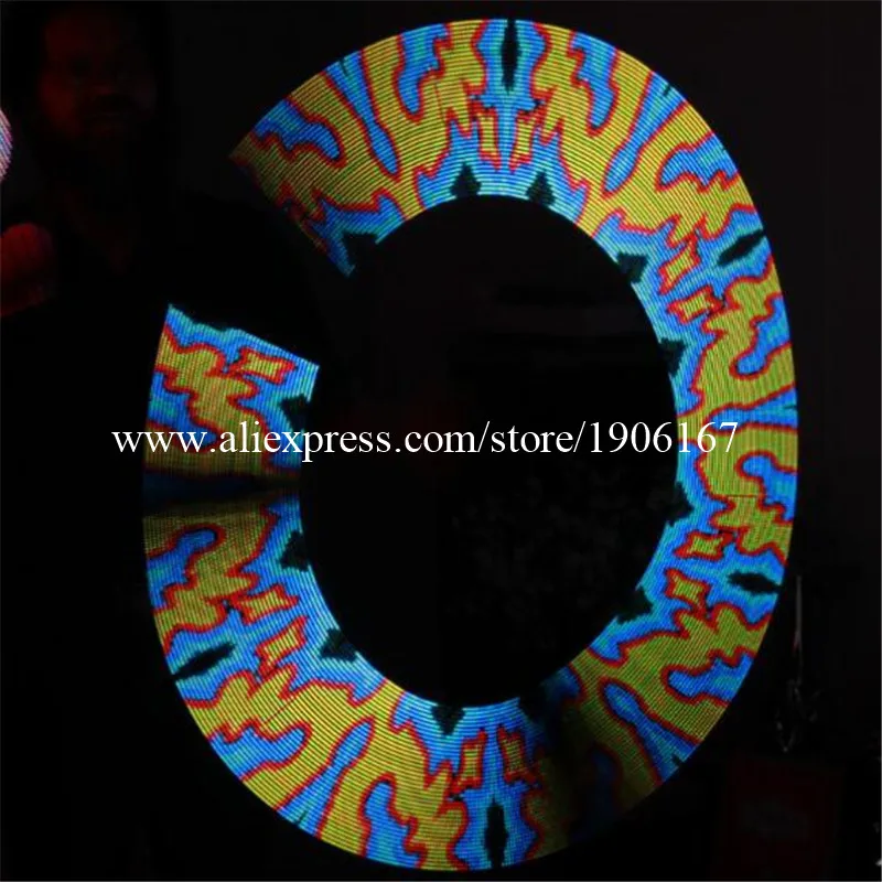 Полноцветные 30 пикселей светодиодный POI магические палочки программируемый