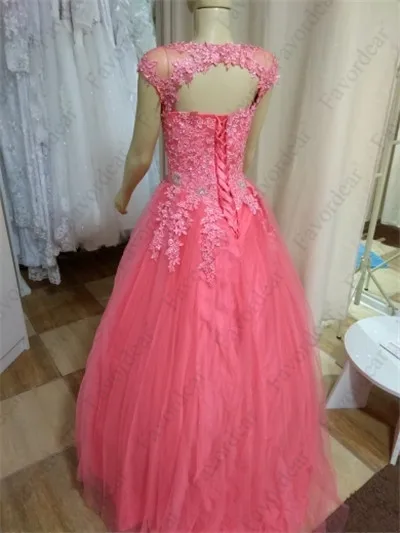 Favordear Бальные платья 15 лет Vestidos De 15 Anos с крышкой без рукавов Мятные красные розовые бирюзовые Бальные платья вечерние сексуальные платья