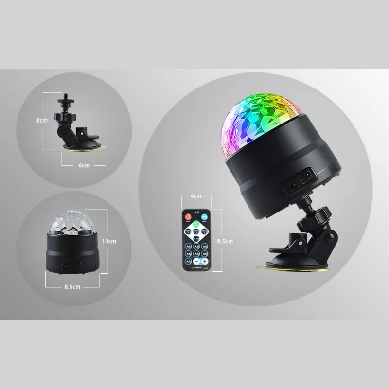 Новый Автомобильный свет музыкальное управление звуком LED украшение атмосфера DJ