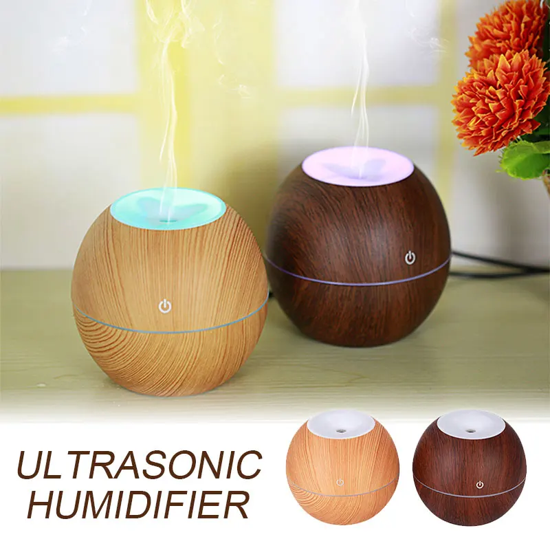 2019 Drop Shpping Wood Grain Nebuliser Ultrasonic Nebulizer Convenient Useful Aromatherapy Air Humidifier for Cooling |